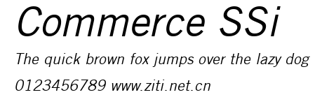 Commerce SSi.ttf字體轉換器圖片