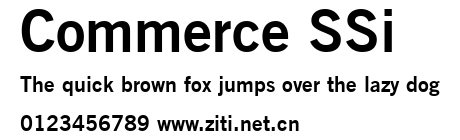 Commerce SSi.ttf字體轉換器圖片