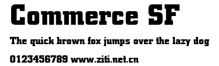 Commerce SF.ttf字體轉換器圖片