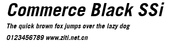 Commerce Black SSi.ttf字體轉換器圖片