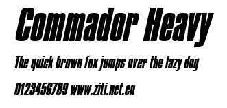 Commador Heavy.ttf字體轉換器圖片