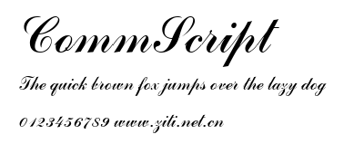 CommScript.ttf