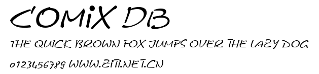 Comix DB.ttf字體轉換器圖片