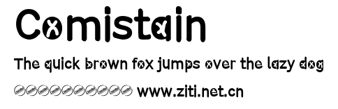 Comistain.ttf字體轉換器圖片