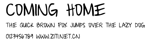 Coming Home.ttf字體轉換器圖片