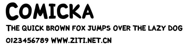 Comicka.ttf字體轉換器圖片