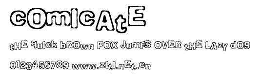 Comicate.ttf字體轉換器圖片