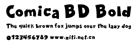 Comica BD Bold.ttf字體轉換器圖片