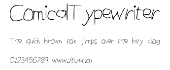 ComicalTypewriter.ttf字體轉換器圖片