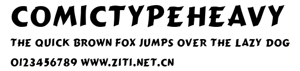 ComicTypeHeavy.ttf字體轉換器圖片