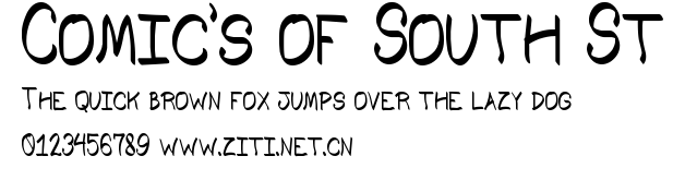 Comic's of South St.ttf
