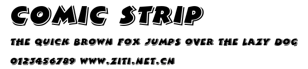 Comic Strip.ttf字體轉換器圖片