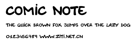 Comic Note.ttf字體轉換器圖片