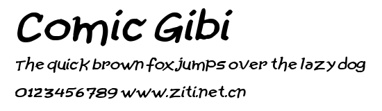 Comic Gibi.ttf字體轉換器圖片