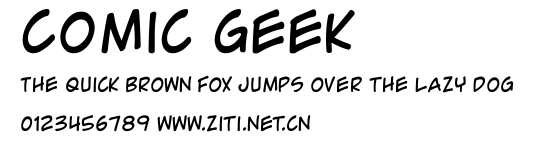 Comic Geek.ttf字體轉換器圖片