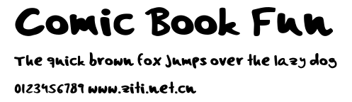Comic Book Fun.ttf字體轉換器圖片