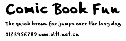 Comic Book Fun.ttf字體轉換器圖片