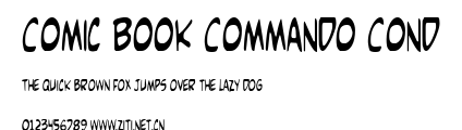 Comic Book Commando Cond.ttf字體轉換器圖片