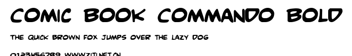 Comic Book Commando Bold.ttf字體轉換器圖片