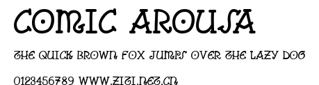 Comic Arousa.ttf字體轉換器圖片