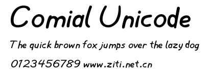 Comial Unicode.ttf字體轉換器圖片