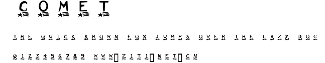 Comet.ttf字體轉換器圖片