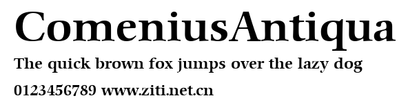 ComeniusAntiqua.ttf字體轉換器圖片