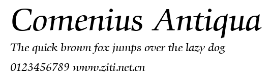 Comenius Antiqua.ttf字體轉換器圖片