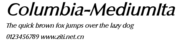 Columbia-MediumIta.ttf