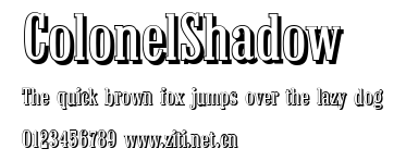 ColonelShadow.ttf字體轉換器圖片