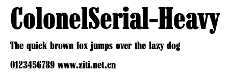 ColonelSerial-Heavy.ttf字體轉換器圖片