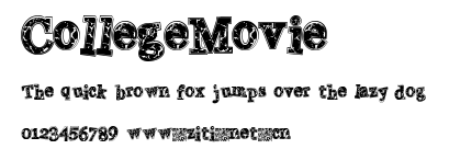 CollegeMovie.ttf字體轉換器圖片