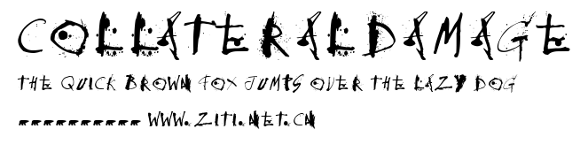 CollateralDamage.ttf字體轉換器圖片