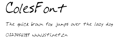 ColesFont.ttf字體轉換器圖片
