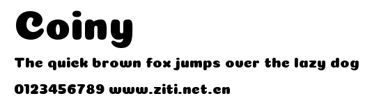 Coiny.ttf字體轉換器圖片
