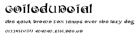 CoiledUncial.ttf字體轉換器圖片