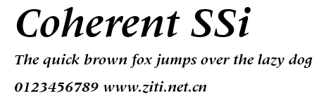 Coherent SSi.ttf字體轉換器圖片
