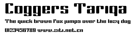 Coggers Tariqa.ttf字體轉換器圖片