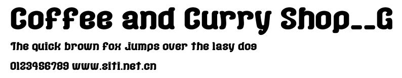 Coffee and Curry Shop__G.ttf字體轉換器圖片