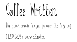 Coffee Written.otf字體轉換器圖片