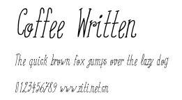 Coffee Written.otf字體轉換器圖片