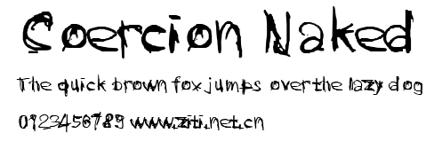 Coercion Naked.ttf字體轉換器圖片