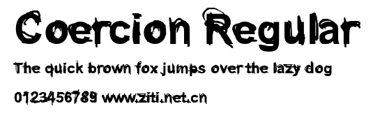 Coercion Regular.ttf字體轉換器圖片