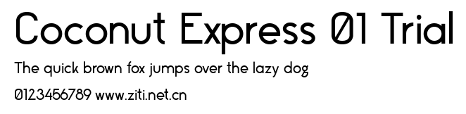 Coconut Express 01 Trial.ttf