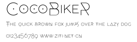 CocoBikeR.ttf字體轉換器圖片