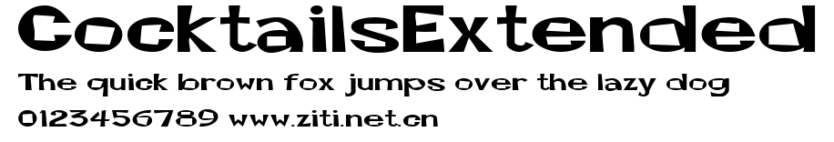 CocktailsExtended.ttf字體轉換器圖片