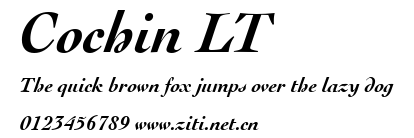 Cochin LT.ttf字體轉換器圖片
