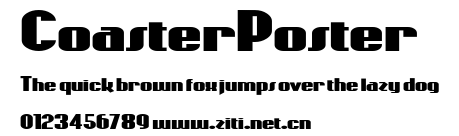 CoasterPoster.ttf字體轉換器圖片