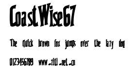 CoastWise67.ttf字體轉換器圖片
