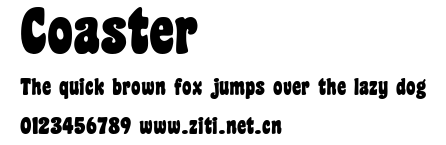Coaster.ttf字體轉換器圖片